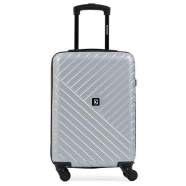 Imagem de Mala de Bordo Abs 4 Rodas Detroit Prata/preto 0018592451003