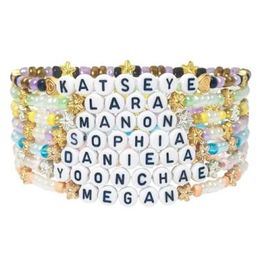Imagem de NEOVISTA 7 pulseiras da amizade inspiradas em produtos de concerto KATSEYE, joias coloridas presentes para fãs, acessórios de contas estilo K-pop para mulheres e homens, acessórios de fantasia