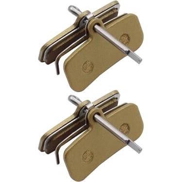 Imagem de Generic Pastilhas de freio sinterizadas para e mais, estrutura de cobre, conjunto dianteiro e traseiro, inclui 2 para longevidade