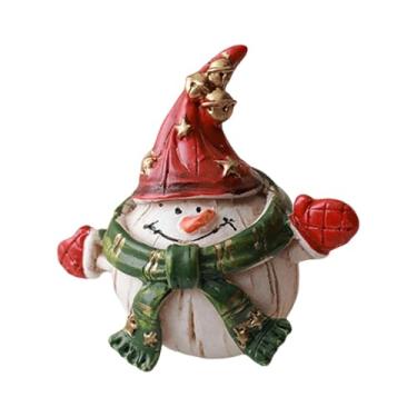 Imagem de Sclmgo Enfeite Natalino Fofo, Decoração de Natal, Decoração de Mesa, Decoração de Escritório, Pequeno Enfeite de Resina, Estilo F