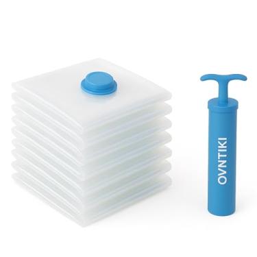 Imagem de Sacos de armazenamento a vácuo para roupas e viagens, sacos de compressão herméticos com bomba, à prova de umidade e resistente ao odor, economia de espaço portátil para embalar e organizar (mão 8