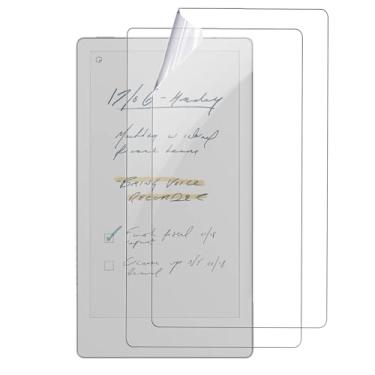 Imagem de Pacote com 2 protetores de tela para tablet Remarkable Paper Pro Move 2025 de 7,3 polegadas, protetor de tela para tablet KONXISA Paperfeel, película protetora premium PET de cobertura total, película