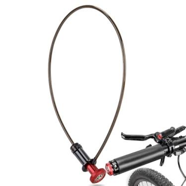 Imagem de Cadeado de corrente de bicicleta | de cabo de capacete - Cabo de segurança portátil antifurto para scooters e motocicletas, acessórios compactos de equitação para uso ao ar livre