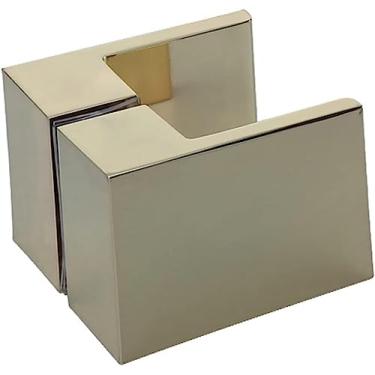 Imagem de Maçanetas e puxadores de tela de chuveiro maçaneta invisível de liga de zinco, maçaneta de porta interior de porta de madeira sólida de orifício único, maçanetas de substituição - ouro