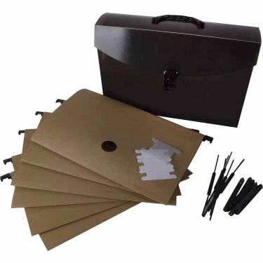 Imagem de Maleta Arquivo Acp Com 6 Pasta Suspensa - Fumê