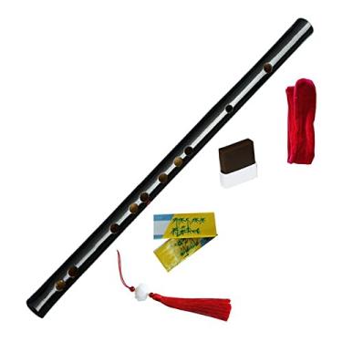 Imagem de Flauta de bambu chinesa instrumentos musicais tradicionais bambu Dizi chave de C D E F G Bb EB flauta transversal (cor: 3)