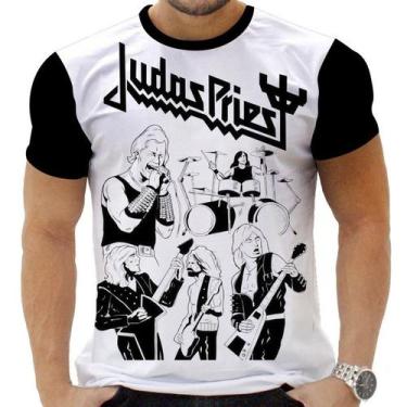 Imagem de Camiseta Camisa Personalizada Rock Metal Judas Priest 2 - Obsidiana Co