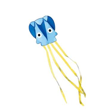 Imagem de Colaxi Pipa infantil de jardim, brinquedo voador para atividades ao ar livre, linda e portátil, clássica, ideal para diversão infantil em parques, viagens e, Azul