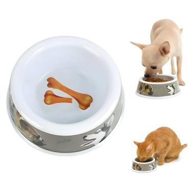 Imagem de Comedouro para Pets, Tigela Antiqueda e Antiderrapante Para Cães e Gatos de Pequeno e Médio Porte, Pote de Ração e Água Cachorro e Gato, Plástico Resistente Livre de BPA