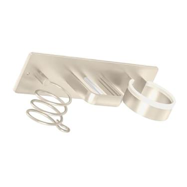 Imagem de Suporte De Parede Para Secador De Cabelo | Organizador De Ferramentas Para Cabelo Montado Na Parede,Gancho Para Secador - Para Banheiro Armário Dormitório Universitário Apartamento Casa De Campo