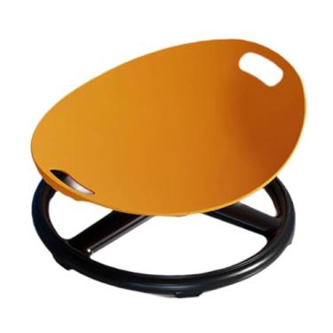 Imagem de SiaBiced Cadeira giratória infantil antiderrapante, e prática, com assento giratório estável, brinquedo sensorial para crianças, meninos e meninas, Laranja
