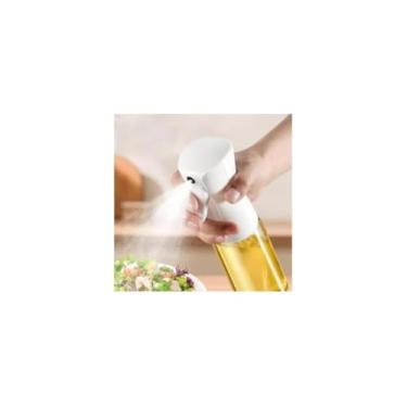 Imagem de Galheteiro de Vidro com Borrifador, 180ml, Plástico e Vidro, 21cm x 6cm, Design Compacto, Spray para Azeite, Vinagre, Óleo ou Molhos, Preto e Branco