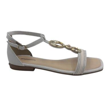 Imagem de Sandália Rasteira Mississipi com Enfeite Off White 013 - Off 38, Off w