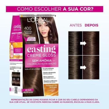 Imagem de Tintura Casting Creme Gloss LOréal Paris 400 Castanho Natural - 246g -