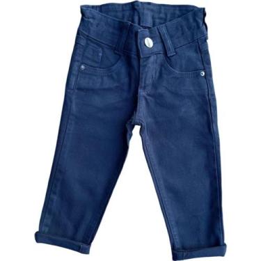 Imagem de Calça Sarja Azul Marinho Juvenil Menino - Rugido kids , 16
