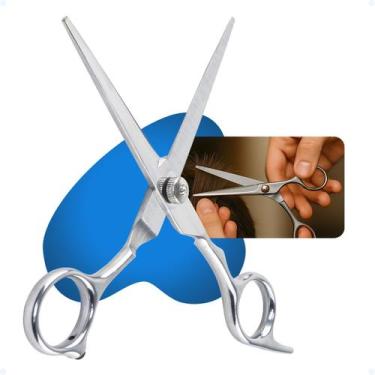 Imagem de Tesoura De Cabelo Profissional 17cm Fio Laser Aço Inox Fina - Cartizze