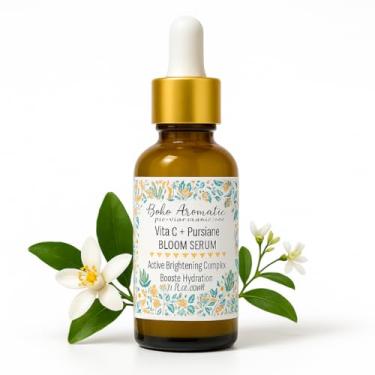 Imagem de Boho Aromatic Vita C + Sérum Purslane Bloom, sérum clareador facial com ácido hialurônico, 30 ml