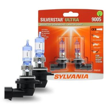 Imagem de SYLVANIA 9005 SilverStar Lâmpada de farol de halogêneo de alto desempenho, (contém 2 lâmpadas)