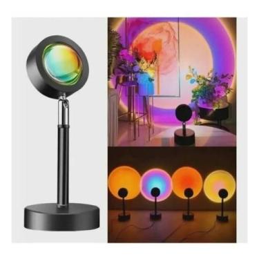 Imagem de Luminária Por Do Sol Projetor Led Luz Noturna Sunset - Prime