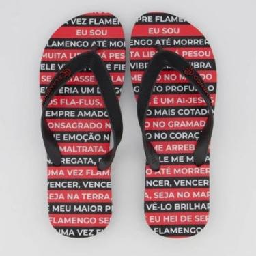 Imagem de Chinelo Flamengo Escadaria da Gávea Preto-Masculino