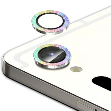 Imagem de Zeking (2 conjuntos para Samsung Galaxy Tab S10 FE/Tab S10 FE Plus protetor de lente de câmera, resistente a arranhões, claridade HD 9H, vidro temperado com bordas de alumínio, capa de lente de metal