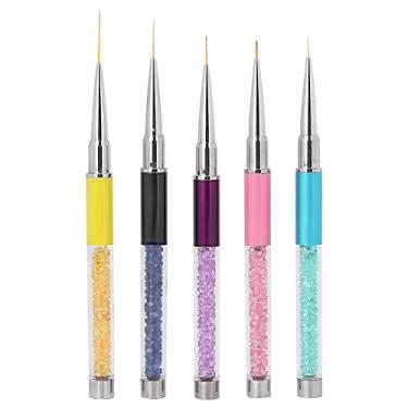 Imagem de Ainoli 5pcs Nail Art Liner Brushes Manicure Art Point Broca Desenho Pintura Pincéis Caneta