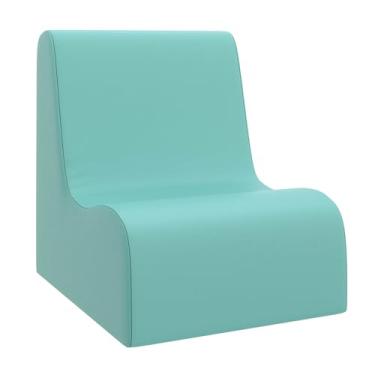 Imagem de Children's Factory Cadeira de contorno pequena, cadeiras infantis mistas, sofás, otomanos e cubos de canto, cheia de espuma e resistente à água, assento flexível para sala de aula, cadeira aquática