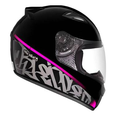 Imagem de Capacete Ebf New Spark Black Edition 3 Preto e Rosa Fosco-Masculino