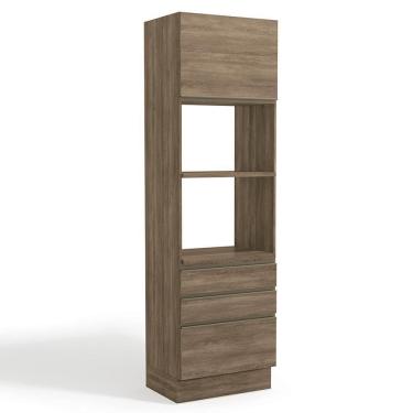 Imagem de Torre Quente 2 Fornos 240x70 Cm 2p 3g Mdp Maxxi G750 Nogal Kappesberg