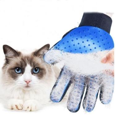 Imagem de Luva Tira Pelos Escova Magnética Pets Cães e Gatos - cnpj 63