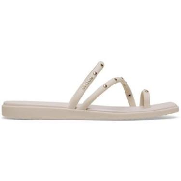 Imagem de Sandália Crocs Miami Studded Toe Loop Sandal Almond Tint-Unissex