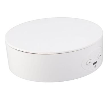 Imagem de Generic Fotografia Mesa Giratória Giratória de 360 ​​graus Capacidade de Carga de 6,6 Lb Suporte de Exibição Alimentado por USB para Garrafas de Vinho (Branco)