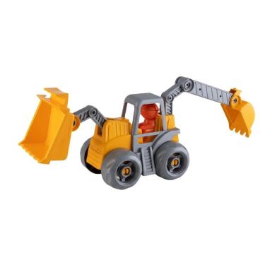 Imagem de Trator Retroescavadeira Articulada Open Tracks 55cm - Cardoso Toys