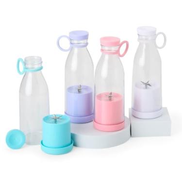 Imagem de KIT 5 GARRAFAS COM MISTURADOR PERSONALIZADAS COQUETELEIRA PORTÁTIL PARA BEBIDAS E SUPLEMENTOS