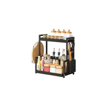 Imagem de Escorredor de Louça Preto, Organizador Suspenso em Metal para Pia, 105 x 28 x 79 cm, Sistema de Drenagem, Montagem Simples