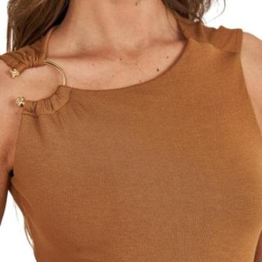 Imagem de Blusa Colcci Marrom Feminina-Feminino