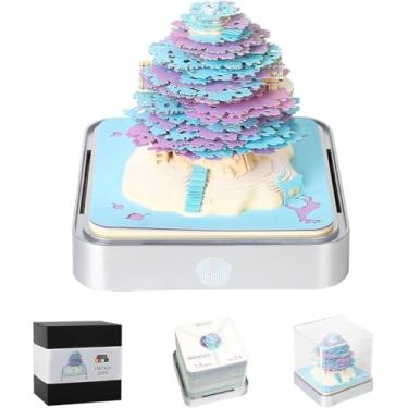 Imagem de Calendário 3D 2026 revele o calendário do ano 2026 árvore criativa 3D bloco de notas calendário artística, faça você mesmo, presente de casa, presente de escultura para escola, escritório em casa