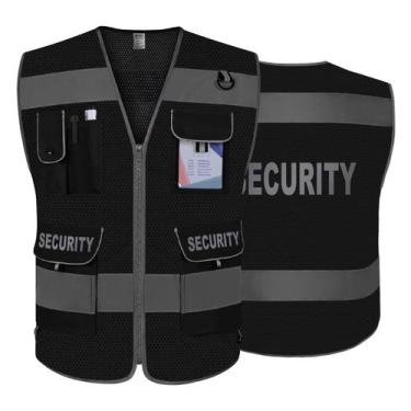 Imagem de Colete de segurança TCCFCCT Mesh para homens e mulheres com 9 bolsos X