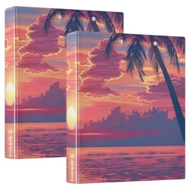 Imagem de Pasta antiarranhões Seaboat, fichário espaçoso de 3 anéis com prancheta, ideal para escritório, escola, casa, pacote com 2