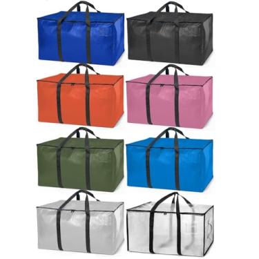 Imagem de ClearSpace Sacos de transporte resistentes ou sacos de armazenamento – caixas de armazenamento com tampas, caixas grandes com alças de mochila e zíperes, caixa de embalagem e suprimentos de mudança