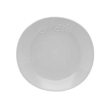 Imagem de Conjunto de Pratos Steak Trattoria Cerâmica 6 Peças Branco Casa Alegre