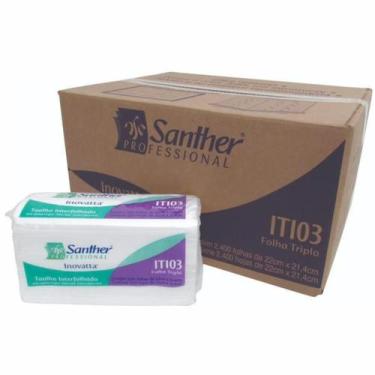 Imagem de Caixa Papel Toalha Interfolha Folha Tripla Super Macia Branco Caixa Fe