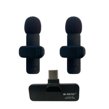 Imagem de Microfone Lapela Duplo Profissional Entrada Tipo C - Bmax