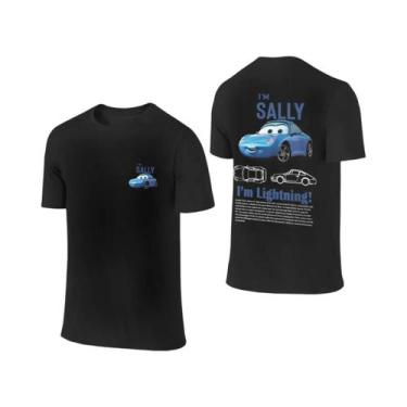 Imagem de Camiseta De Casal Lightning McQueen Sally De Verão Com Estampa Dupla F