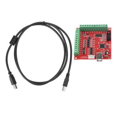 Imagem de Placa de fuga CNC USB 100 Khz Controlador de movimento vermelho de alta velocidade para motor de passo e servo drive suporte de ligação de 4 eixos