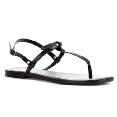 Imagem de Sandália Rasteira Anacapri Slim Nó Preto - Feminino-Feminino