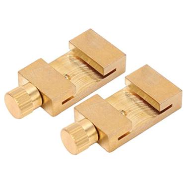 Imagem de Bloco Localizador Scribe, 2 peças de régua de latão portátil para resistência ao desgaste da cerca para medição