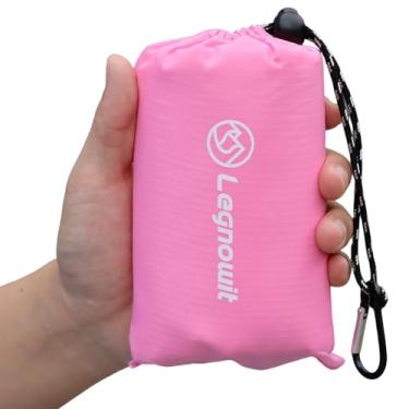 Imagem de Legnowit Cobertor de bolso ao ar livre, 139.7 cm x 200.7 cm impermeável dobrável pequeno cobertor pincic, lona ultraleve para acampamento, festival, praia, caminhadas, mochilão, viagens e muito mais