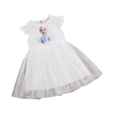 Imagem de Vestido De Princesa Elsa Congelada Para Meninas, Vestido De Verão De M