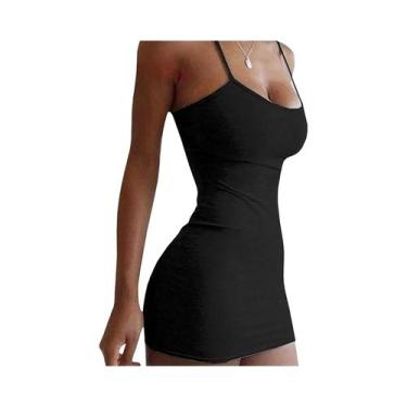 Imagem de Vestido Camisola Justo Sexy Feminino, Mini Saia De Verão, Pijamas, Rou